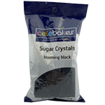 Black Sugar Crystals  1 Pound wedding black tie Halloween school color