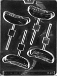 Hot Dog Lolly Chocolate Mold