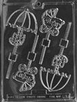 Carriage and Umbrella Lolly Chocolate Mold