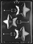 Rounded Star Lolly Chocolate Mold