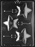 Rounded Star Lolly Chocolate Mold