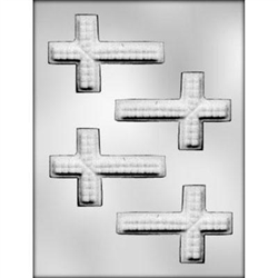 Cross with Texture Chocolate Mold religious confirmation baptism communion
