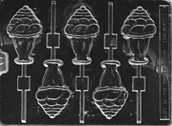 Ice Cream Sundae Chocolate Lollipop sucker Mold summer treat party