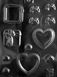 Heart/Present Pour Boxes Chocolate Mold wedding valentine anniversary