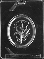 Oval Easter Lily Chocolate Mold flower hostess gift mom mother