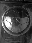 3D Large Soccer Ball Chocolate Mold Front sports S301