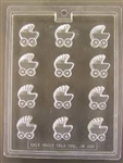 Bite Size Baby Carriage Chocolate Mold AO655 baby shower gender reveal