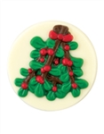 Mistletoe Cupcake Topper Chocolate Mold 2176 christmas holiday winter