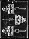 Wedding Cake Lolly Chocolate Mold - LPW059
