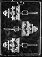 Wedding Cake Lolly Chocolate Mold
