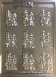 Large Bite Size Bride/Groom Chocolate Mold