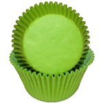Lime Green Round Baking Cups