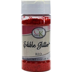 Red Edible Glitter - 1 Ounce