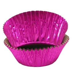 Hot Pinke Foil Baking Cups - 500 Count