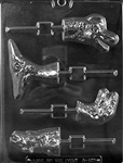 Dinosaur Heads Lolly Chocolate Mold - LPA129
