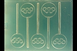 Olympic Rings Lollipop Chocolate Mold
