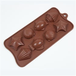 Shells Set Silicone Candy Mold fat daddio chocolate treat dessert