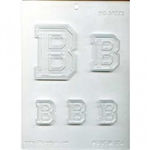 Collegiate Letters B Chocolate Molds fraternity sorority college