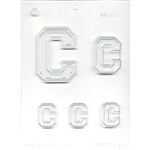 Collegiate Letter "C" Chocolate Candy Mold college sorority fraternity football chicago