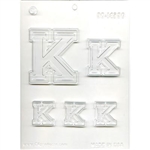 Collegiate Letter "K" Chocolate Mold college gymnastics college fraternal