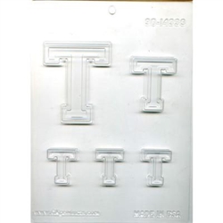 Collegiate Letter "T" Chocolate Mold