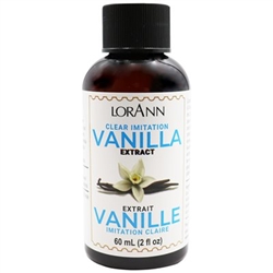 LorAnn Oils Double Strength Clear Vanilla Extract 2 Ounce 3020-0400 icing frosting creme brulee