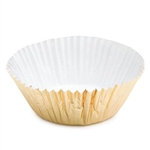 4-1/4" Gold Foil Baking Cups - 100 Pack