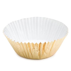 4-1/4" Gold Foil Baking Cups - 100 Pack