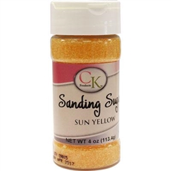 Sun Yellow Sanding Sugar - Four Ounce Bottle