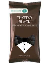 Tuxedo Black Vanilla Flavored Candy Wafers - 12 Ounce Bag