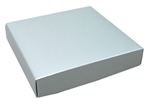 Silver Lustre Half Pound Candy Box Lids - 50 Pack