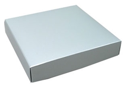Silver Lustre Half Pound Candy Box Lids - 50 Pack