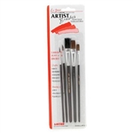 Hobby Artist Paint Brush Set - Set of 5