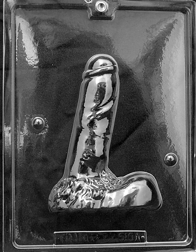 3D Large Penis Chocolate Mold - Piece 1 of 2 - LPXX510A