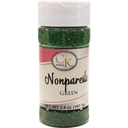 Green Nonpareils - 3.8 Ounce Bottle