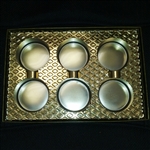 Sandwich Cookie Box with Gold Insert - 25 Pack