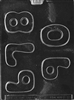 Numbers 6,7,8,9,0 Chocolate Mold