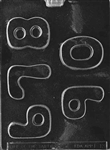 Numbers 6,7,8,9,0 Chocolate Mold