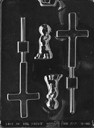 Boy Christening Chocolate Lolly Mold