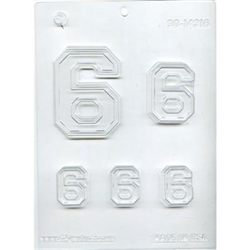 Collegiate Number "6/9" Mold