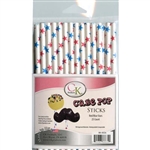 Red and Blue Stars 6" Cake Pop Stick sucker lollipop july 4th military 88-0026