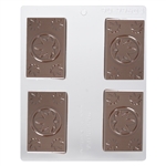 Marijuana Leaf Business Card Chocolate Mold 90-99603