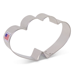 Cookie Cutter 4-5/8" Double Heart â€‹anniversary wedding valentine