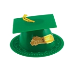 Green Graduation Cap Cake Topper hat tassel