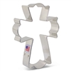 4-1/2" Large Fancy Cross Metal Cookie Cutter 8237A religious Christian Easter baptism christening