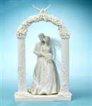 Arch with Bird Cake Topper wedding