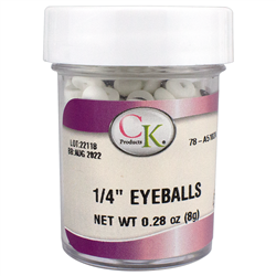 1/4" Royal Icing Eyeballs 78-A5102A