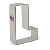3" Letter "L" Tin-plated Steel Cookie Cutter