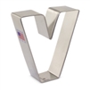 3-1/2" Letter V Cookie Cutter alphabet