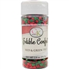 Red & Green Trees Edible Confetti - 2.6 Ounce